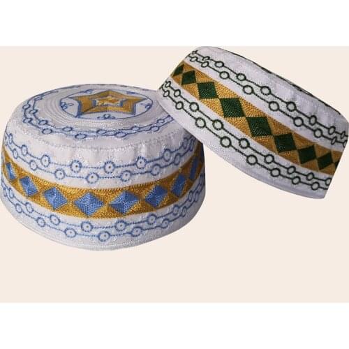 Islam Kippot Prayer Hats Mens Muslim Islamic Turkish Indian Prayer Hats Caps Kippah Topi Kufi Prayer Namaz Beanie Gorro Musulman