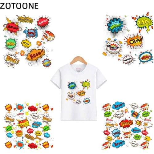 ZOTOONE Letter Patch Thermo Stickers on Clothes Iron on Transfer for Clothing Vynil Patch Transfer Fusible Stripes Appliques H