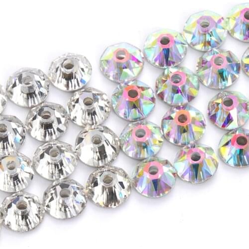 New Arrival Round Stones Flatback DIY Beads Crystals Necklace Decoration Beads Shiny Glass Strass