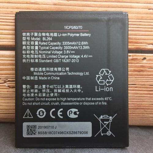New Original Battery 3500mAh BL264 For Lenovo Vibe C2 Power k10a40 k10a40_S120_161203_Row Battery + Tracking Number