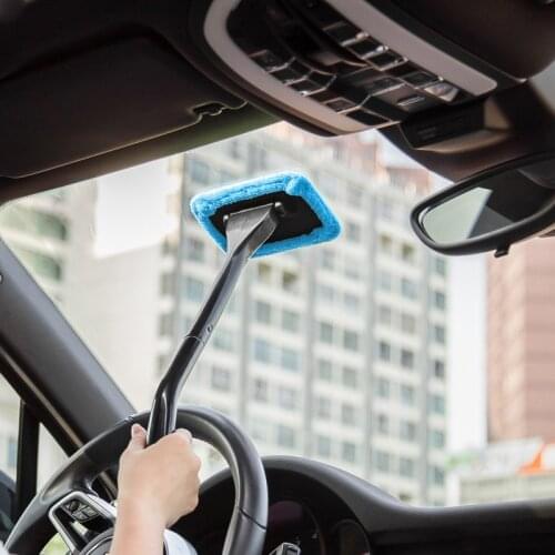 Car Window Cleaner Brush Kit Windshield Wiper Auto Cleaning Wash Tool With Long Handle Microfiber Wiper Cleaner Cleaning Brush