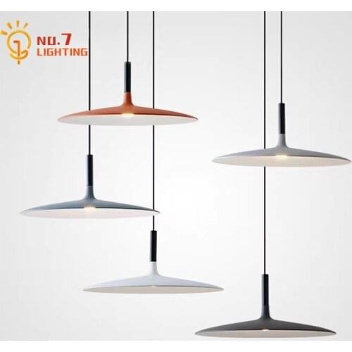 Danish Design Flying Saucer Pendant Lights Simple Industrial Macaroon Hanging Lamp Bedroom Restaurant Coffee Shop Bar Study Cafe