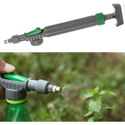 High Pressure Air Pump Manual Sprayer Adjustable Drink Bottle Spray Head Nozzle Garden Watering Wash Daily Cleaning Accessories