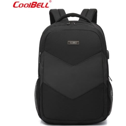 COOLBELL Backpack Nylon Waterproof Anti-theft Student Backpack 15.6Inch Laptop Backpack Fashion Travel Business Luggage Backpack