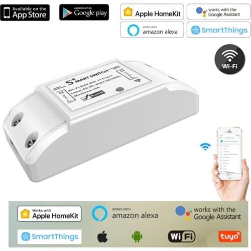 Tuya DIY Wi-Fi Smart Light Switch Timer Smart Life APP homekit app Wireless Remote Control Works with Alexa Google Home