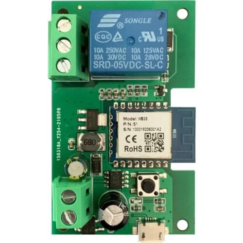 Ewelink smart DC7V-32V USB 5V 1-channel blocking/jogging wifi 1CH switch is suitable for smart home DIY