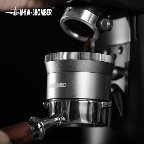 MHW-3BOMBER Coffee Distributor 58mm Stainless Steel Al-Alloy Coffee Levelling Dosing Funnel Dosing Ring Espresso Accessories