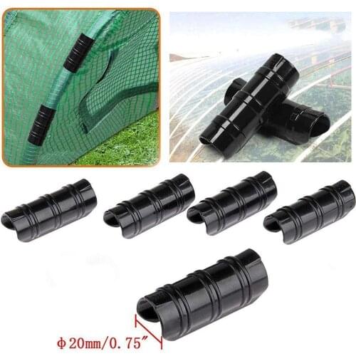 10Pcs Greenhouse Frame Pipe Tube Clip Film Net Shade Sails Clamp 20/22/25/32mm Lamination Film Pressing Fixed Card Buckle