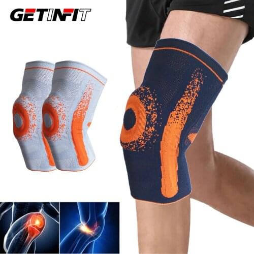 1 Pcs Silicone Knee Pads Strap Knee Braces for Arthritis Knee Pads for Joints Support Meniscus Compression Protection Sport