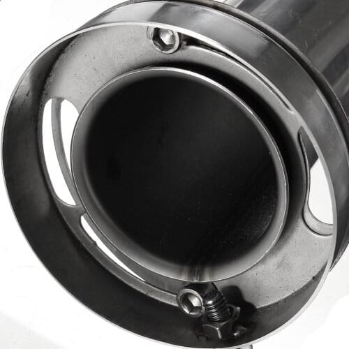 2pcs 3.5" Durable Round Exhaust Muffler Exhaust Polished Silencer