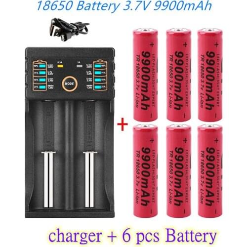 3.7V 9900mAh 18650 battery DAA201USB charger 1.2V 3.7V 3.2V 3.85V AA/AAA 18650 26650 14500 NiMH lithium battery smart charg