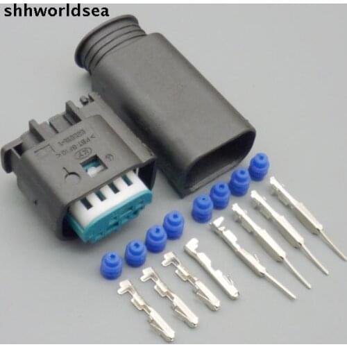 4/10/50/100sets 4 Pin 0.6mm Car Ride height sensor connector plug male female auto connector for Volkswagen Audi BMW 1-967640-1