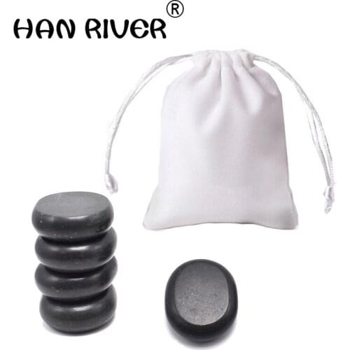 5 pieces of stone volcanic hot stone massage stone energy SPA essential oil volcano Beauty invigorate the massage stone