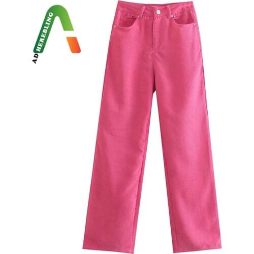 Adherebling Women's Corduroy Trousers