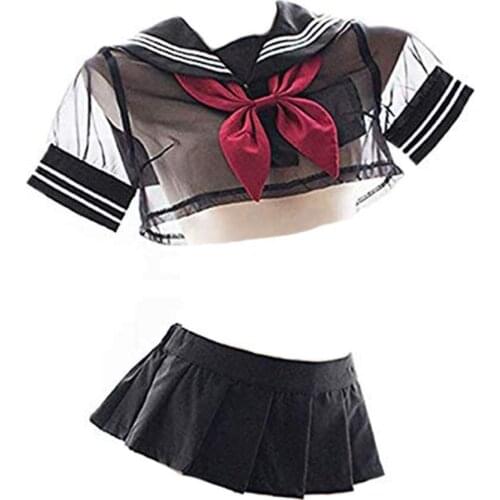 Anime Schoolgirl Uniform 2Ps Sailor Cosplay Lingerie Japanese Strawberry Underwear Exotic Costumes Lingerie 3Pcs Clothes Sets