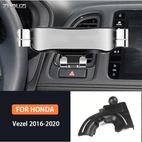Car Mobile Phone Holder For Honda Vezel 2016 2017 2018 2019 2020 Mounts GPS Stand Gravity Navigation Bracket Car Accessories