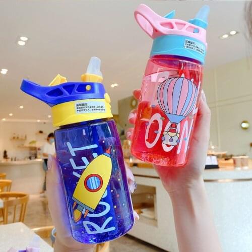 Childrens Water Cup Cartoon Baby Straw Cup Elementary School Kindergarten Activities Creative Small Gifts