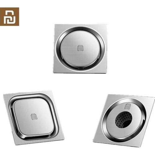 Youpin Diiib Floor Drain Deodorant Insect Proof Stainless Steel Swirling Drainage Kitchen Bathroom Anti-blocking Filter Drain