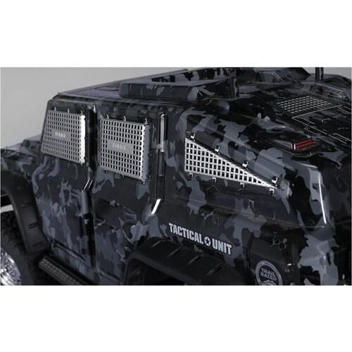 For RC Cars DIY Modified Parts DJ TACTICAL UNIT TRX4 Tactical Metal Window Mesh Net Stainless Steel 3D Side Window Armor