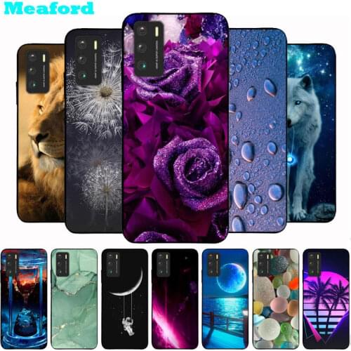 For Xiaomi Poco M3 Case Rose Flower Silicone Soft TPU Back Cover For Poco M3 Cases Black Bumper for Xiomi Poco M 3 2020 Funda