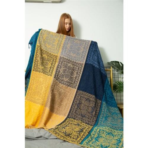 Home Multifunctional Tapestries Wall Hanging Dirt-resisting Rectangle Macrame Picnic Blanket Sofa Cover Bed Sheet Boho Valance