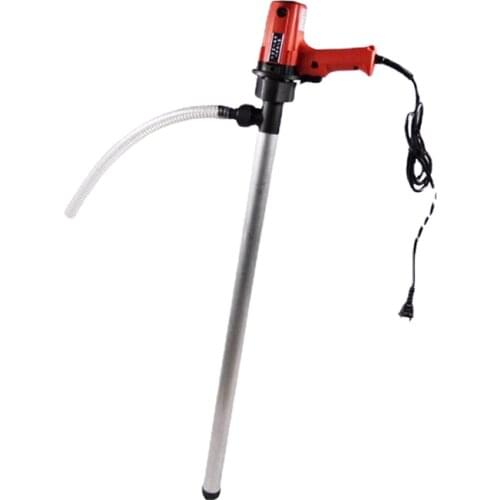 D69 100L/min 12V/24V Electric Hand Barrel Pump 380W Six-speed Vertical Oil Pump