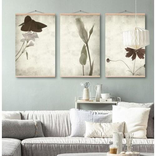 Nordic Canvas Painting Watercolor Flower Wall Art Printed Picture Unframed Poster For Living Room Home Decor