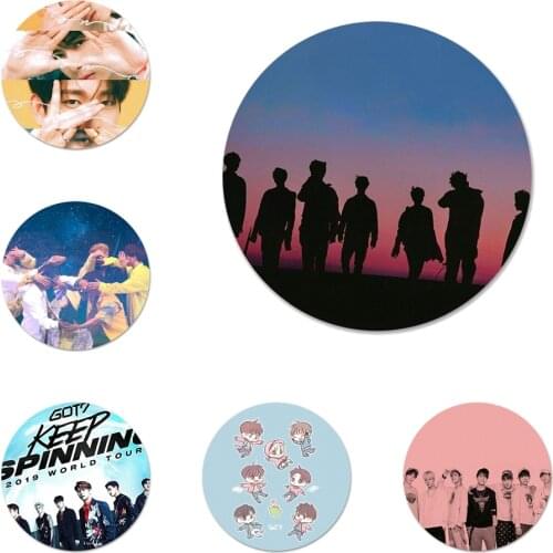 Boy Group Kpop GOT7 Icons Pins Badge Decoration Brooches Metal Badges For Clothes Backpack Decoration