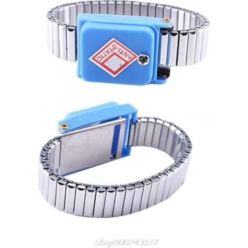 Metal Anti Static Wrist Band Strap Wireless Adjustable ESD Wristband Discharge Electronic Work Cordless Bracelet Jy27 20