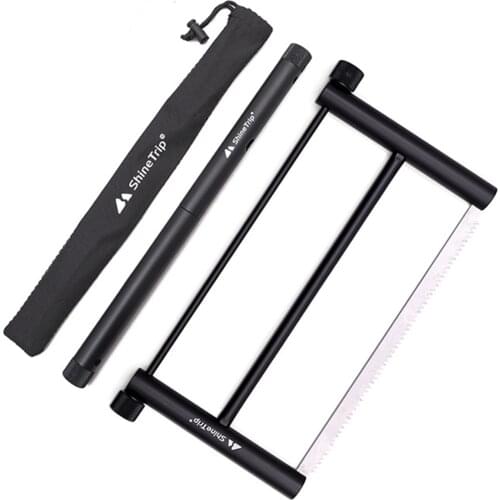 ShineTrip Multiductional Folding Wood Saw Aluminium Alloy Hand Saw Mini Garden Bucksaw for Woodworking Survival Hand Tool