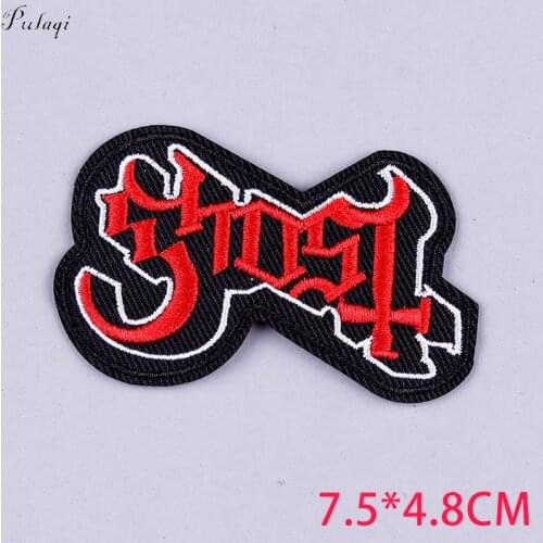 Nirvana Patch Rock Bands Letter Iron On Patches For Clothing WU-TANG Music Stripes Bands Embroidered Patches On Clothes Applique