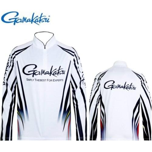 2021 summer New Gamakatsu Clothing Long Sleeve Quick Dry Fishing Clothing Anti-UV Sunscreen Fishing clothes Fishing Shirt