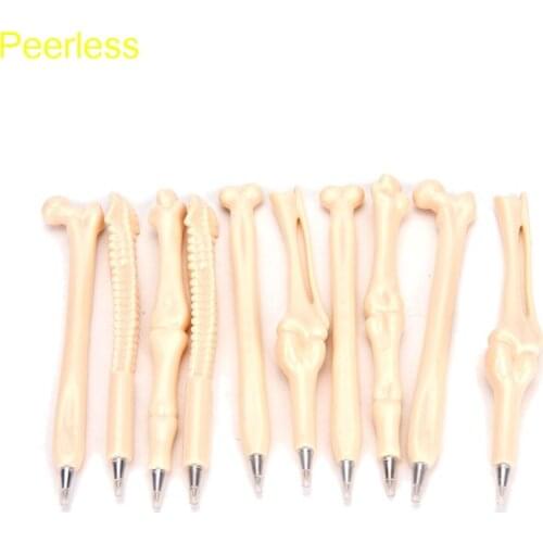 Peerless 1pcs School Pen Writing Supplies Bone Shape Ballpoint Pens Creative Gift Office Stationery