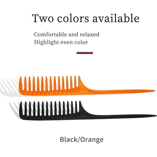 Professional Salon Plastic Hair Comb Carbon Pin Tail Comb Parting Comb With Logo