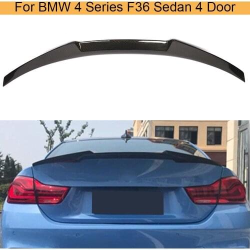 Rear Trunk Spoiler Wing for BMW 4 Series F36 M Sport Sedan 4 Door 2015 - 2018 Gran Goupe Carbon Fiber Rear Boot Lip Wing Spoiler