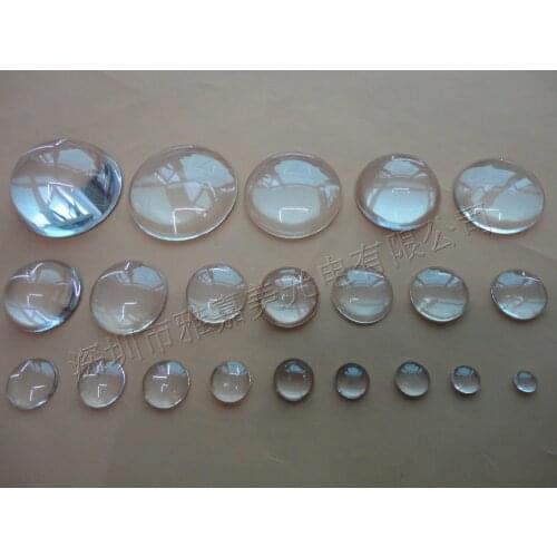 High power LED lens,No Edge Diameter 6MM to 20MM optional, glass Plano convex lens, Focusing optical lens