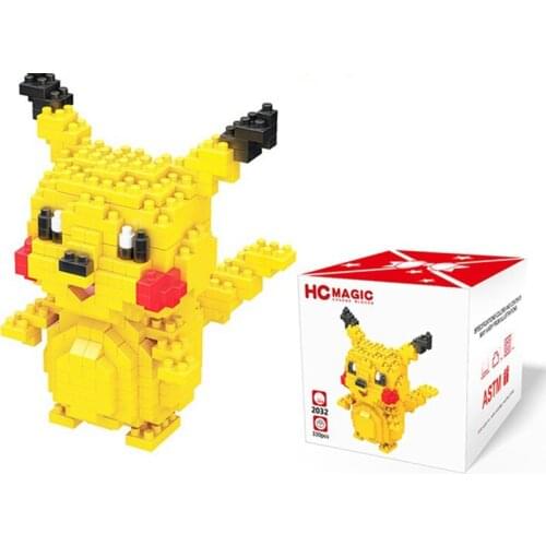 Takara Tomy Pokemon Fun Cartoon Building Blocks Anime Pikachu Action Figure Cute Model Puzzle Game Toys Give Children A Gift