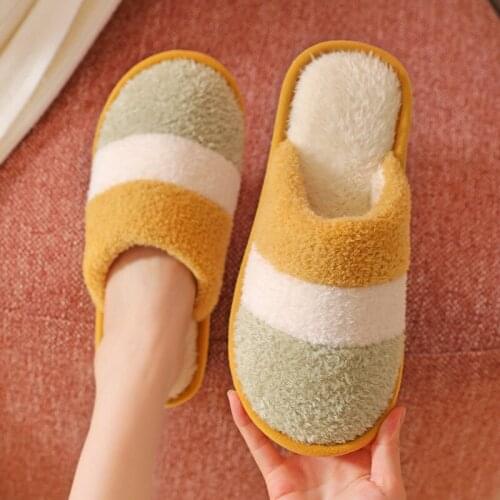 Women Autumn Winter Slippers Indoor Furry Slippers Women Cute Soft Home Slipper Female Fur Warm Women Shoes Couples Unisex Shoes