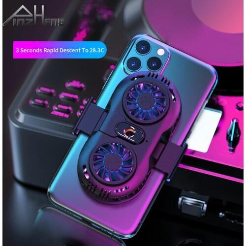 PINZHENG Universal Mobile Phone Radiator Fan Cooler Cooling For Phone iPhone Huawei Samsung Xiaomi Portable Holder Heat Sink