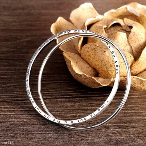 KJJEAXCMY Boutique jewelry Pure silver 999 sterling silver jewelry fashion ladies hand decoration double linked bracelet simple
