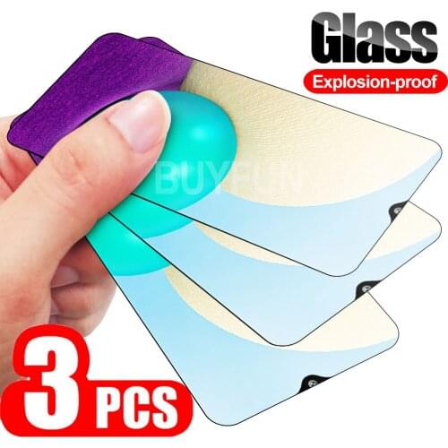 3 PCS Safety Glass For Samsung Galaxy A02 A20 A20S Full Cover Film on samsun glaxy a 02 20 s 20s protective tempered glass hd