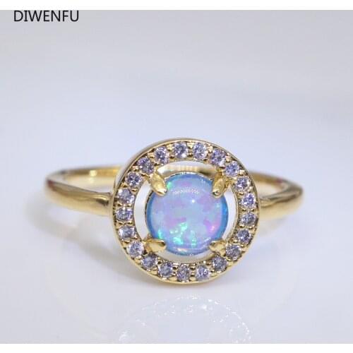 Natural 14K Yellow Gold Opal Rings for Women 2021 Fashion Gold Jewelry Pure Bizuteria Gemstone Anillos De Wedding Rings Luxury