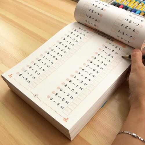 1 Of 6Books Children Addition And Subtraction Learning Math Preschool Math Exercise Book Handwriting Practice Books Age 3-6 6-8