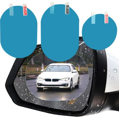 2Pcs Rain-proof Clear Car Film Rearview Mirror Protective Waterproof Film Auto Window Glass Sticker Film