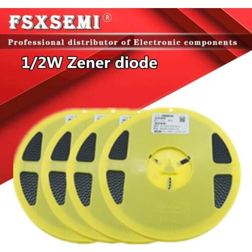 200pcs/lot 0.5W 1/2W Zener diode LL34 1206 3.6V 3.9V 4.3V 4.7V 5.1V 5.6V ZMM3V6 ZMM3V9 ZMM4V3 ZMM4V7 ZMM5V1 ZMM5V6