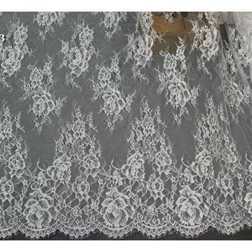 3 M/Lot High Quality Eyelash Lace 150cm Lace Fabric Handmade DIY Wedding Dress Sexy Lingerie Clothing Accessories