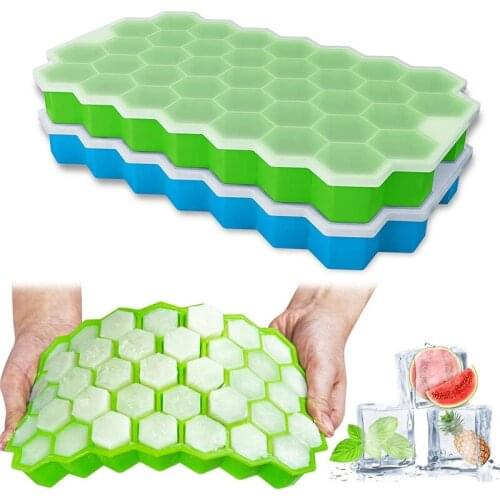 37 Cubes Ice Tray Cube Mold Creative DIY Honeycomb Shape Ice Cube ray mold Ice Cream Party Cold Drink Bar Cold Drink Tools