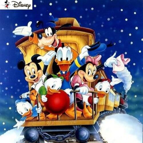 Disney 5D DIY Diamond Embroidery Full Display "Cartoon Mickey Mouse" Diamond Painting Square/Round Rhinestones Decor Art A30758