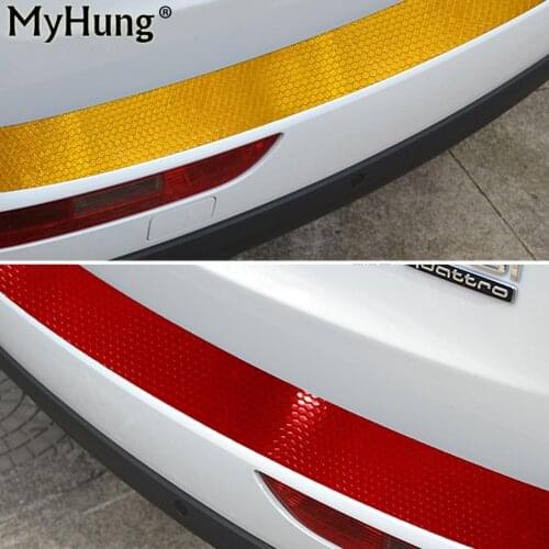 Car Styling Rear Guard Bumper reflector Protector Cover Warning Sticker For Jeep Compass Wrangler Cherokee Cherokee Patriot