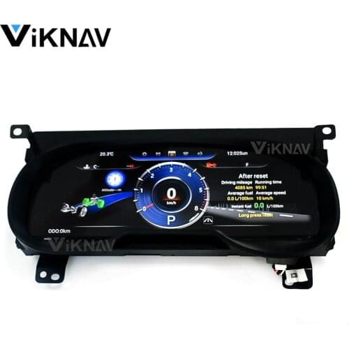 Car LCD Meter instrument dashboard screen Android 9 GPS Navi For-Toyota RAV4 2020 Multimedia player head unit Tesla style 12.3"